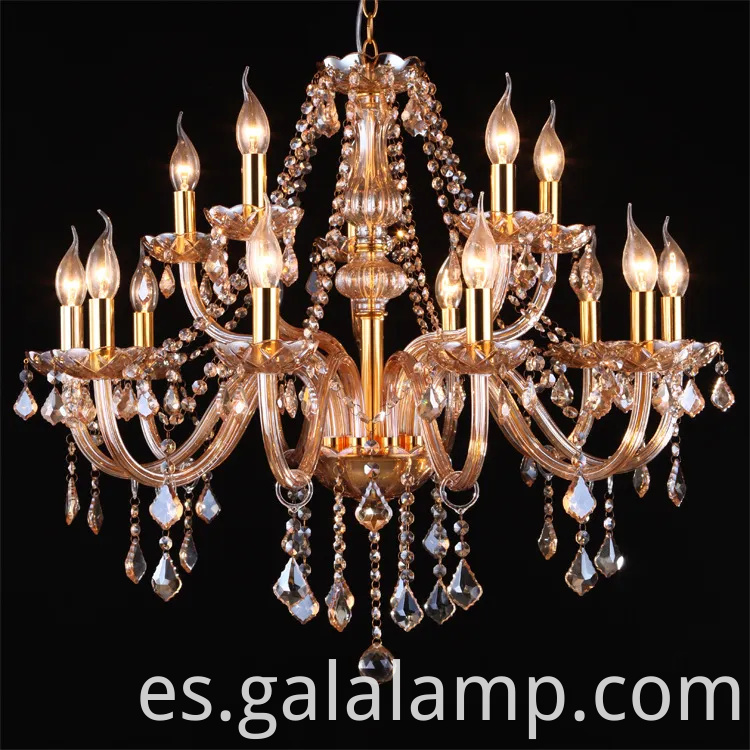 Landelera de cristal de la noche elegante y elegante para la decoración del hogar